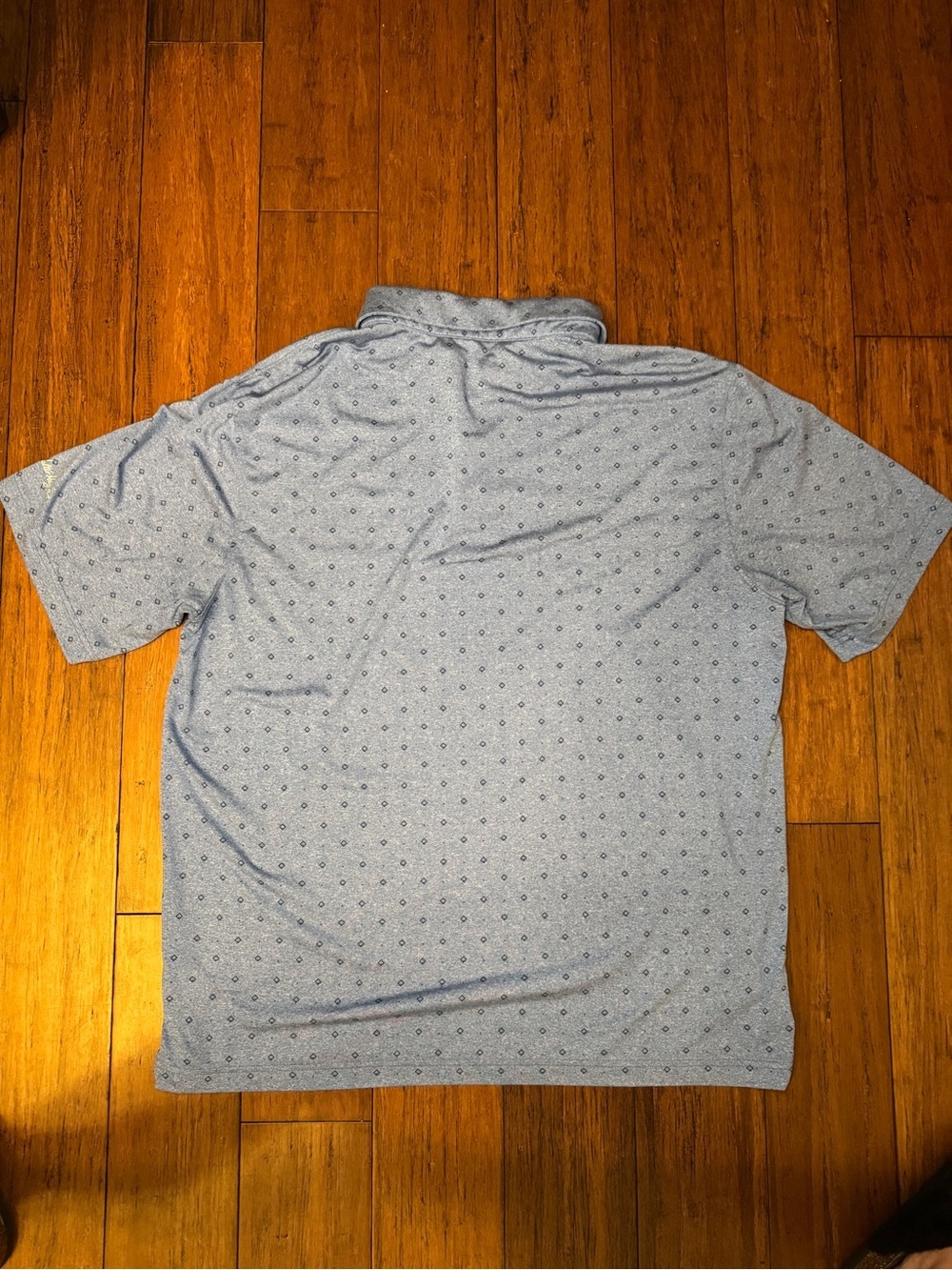 Walter Hagen 11 Majors Blue Geometric Performance Golf Polo Shirt XL - Picture 2 of 9